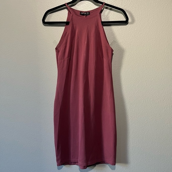 Popular Basics Dresses & Skirts - POPULAR BASICS- Mauve Pink Halter Top Mini Dress Size M